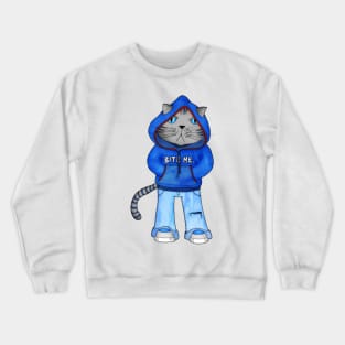 Bad Day Kitty Crewneck Sweatshirt